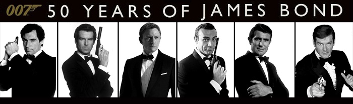 007系列电影上映50周年角色宣传海报
