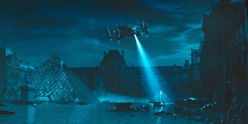 <em>《明日边缘》</em>（Edge of Tomorrow）剧照——巴黎卢浮宫