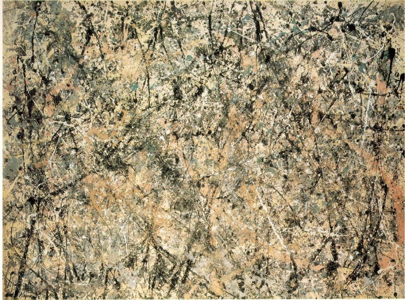 波洛克（Pollock）作品<em>《薰衣草之雾:第一号》</em>（Lavender Mist: Number 1）