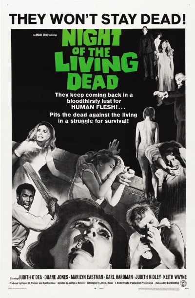 <em>《活死人之夜》</em>（Night of the Living Dead）海报
