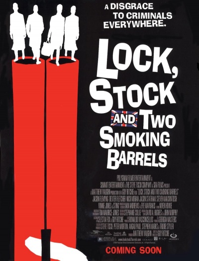 <em>《两杆大烟枪》</em>（Lock, Stock and Two Smoking Barrels）海报
