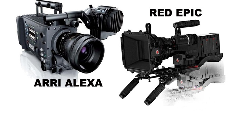 ALEXA（左）与EPIC摄影机（右）